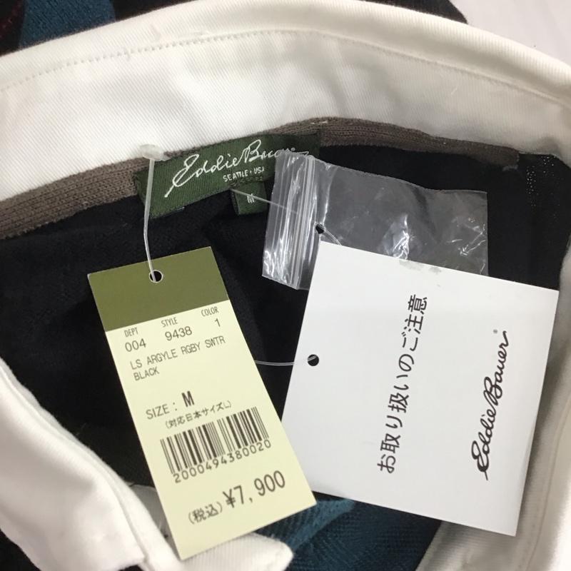 エディーバウアー Eddie Bauer ポロシャツ 長袖 長袖ポロシャツ カラーシャツ ロングスリーブカットソー M チェック マルチカラー / マルチカラー /  メンズ USED 古着 中古 10112553