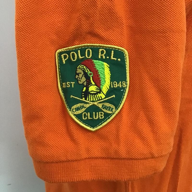 ポロバイラルフローレン Polo by RALPH LAUREN ポロシャツ 半袖 L 無地 橙 / オレンジ /  レディース USED 古着 中古 10105790