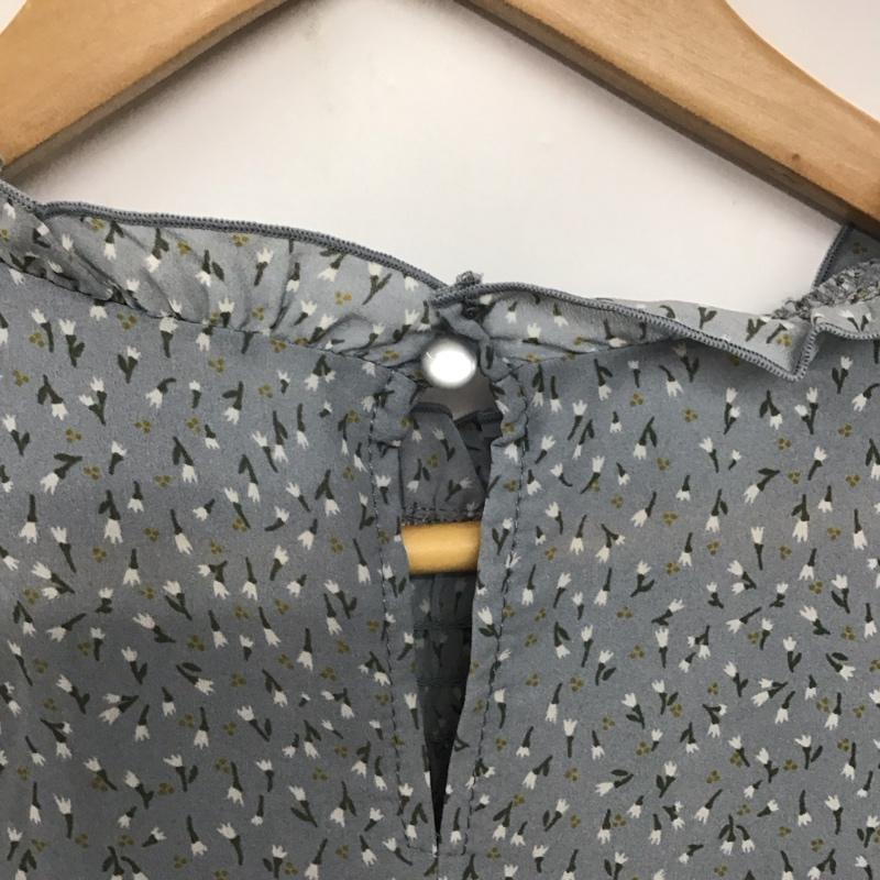 エヘカソポ ehka sopo カットソー 半袖 FREE 総柄 水色 / ライトブルー /  レディース USED 古着 中古 10141560