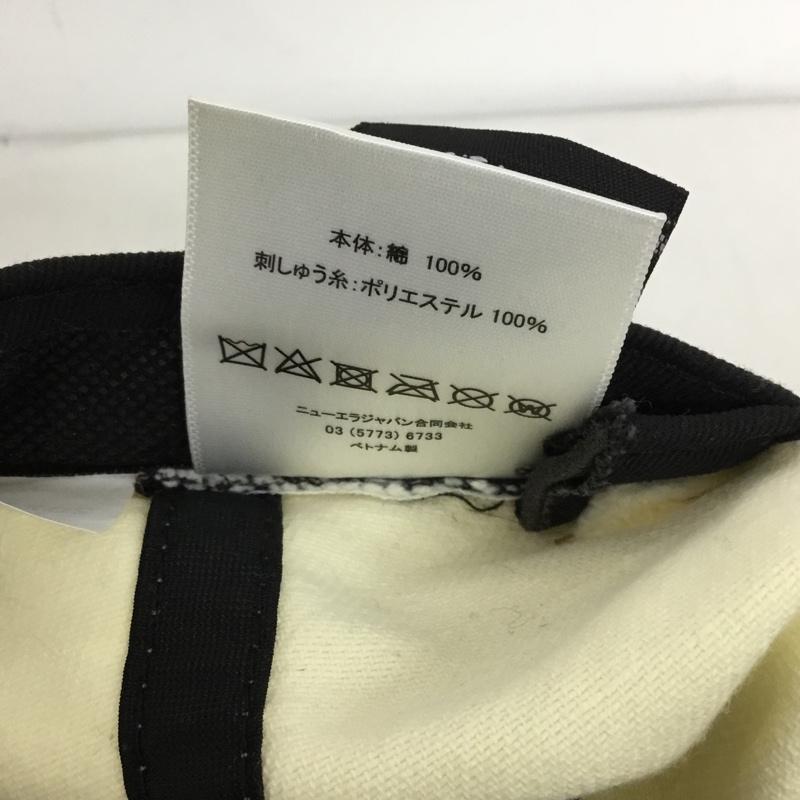 ニューエラ NEW ERA 帽子 キャップ NY ヤンキース MoMA Edition ロゴ、文字 紺 / ネイビー / X アイボリー / アイボリー /  メンズ USED 古着 中古 10144324
