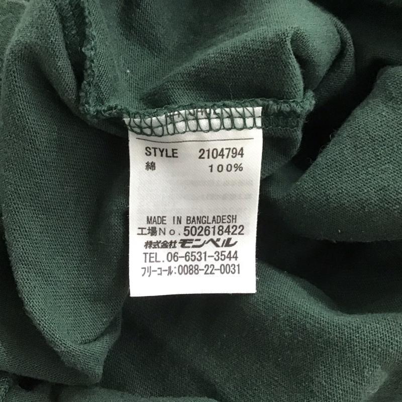 モンベル mont-bell カットソー 長袖 長袖カットソー プリントカットソー クルーネック M ロゴ、文字 カーキ / カーキ /  メンズ USED 古着 中古 10148689