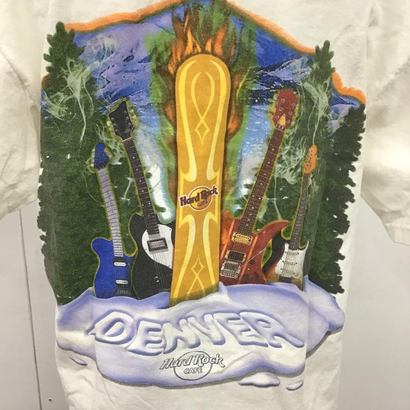 ハードロックカフェ HARD ROCK CAFE Tシャツ 半袖 S プリント 白 / ホワイト /  メンズ USED 古着 中古 10106126