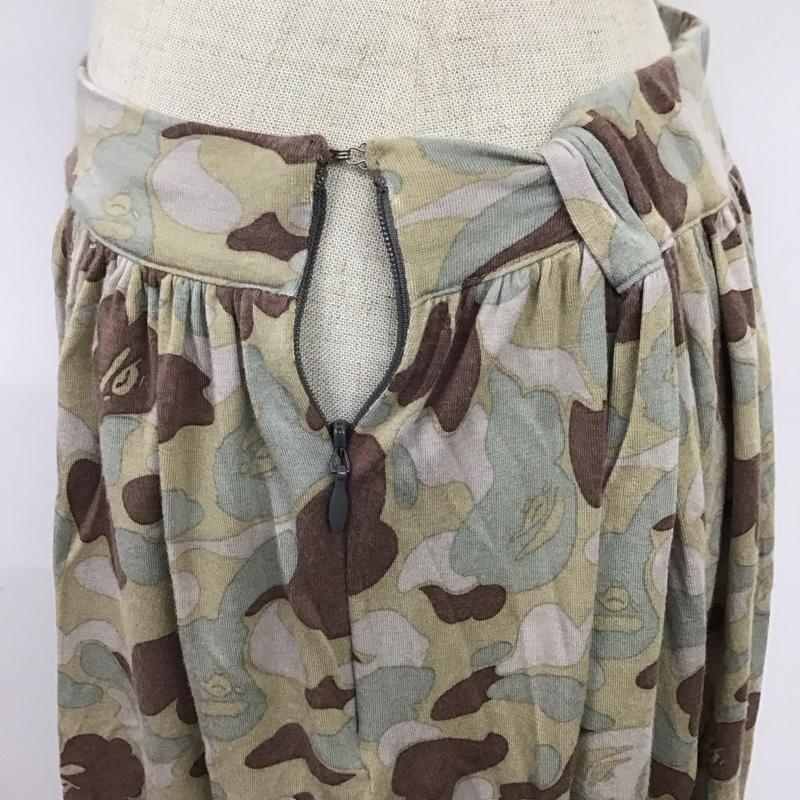 アベイシングエイプ A BATHING APE スカート ミニスカート XS 総柄 マルチカラー / マルチカラー /  レディース USED 古着 中古 10115092