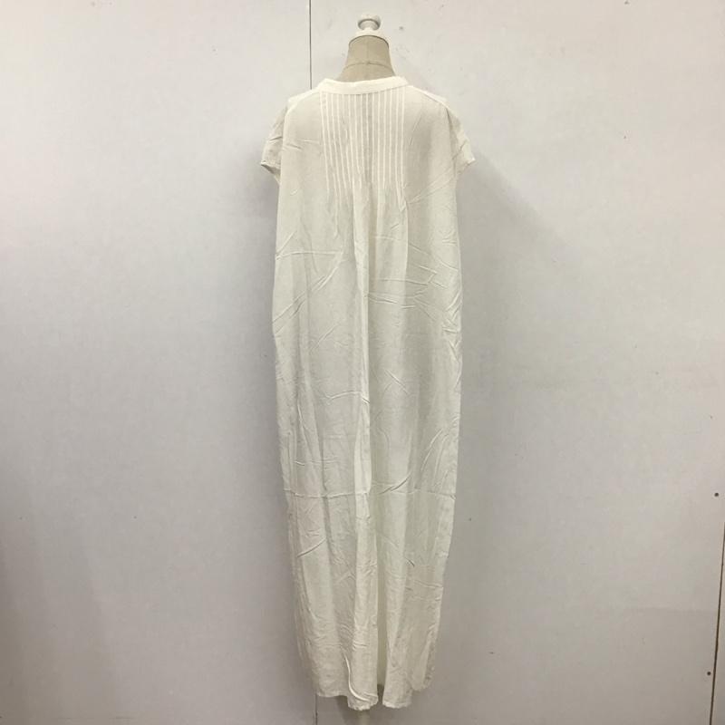 アントマリーズ Aunt Marie s ワンピース ロングスカート AMZAM0720002 ピンタックフレンチスリーブシャツワンピース FREE 無地 白 / ホワイト /  レディース USED 古着 中古 10114024