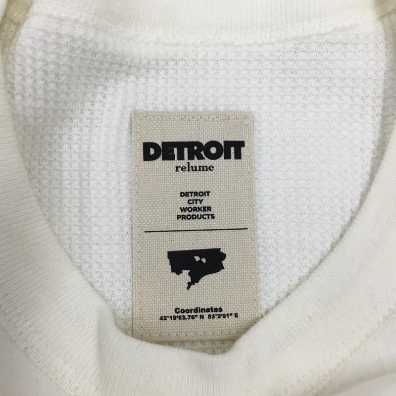 レリューム relume カットソー 長袖 長袖カットソー クルーネックカットソー ロングスリーブカットソー L 無地 白 / ホワイト /  メンズ USED 古着 中古 10114108