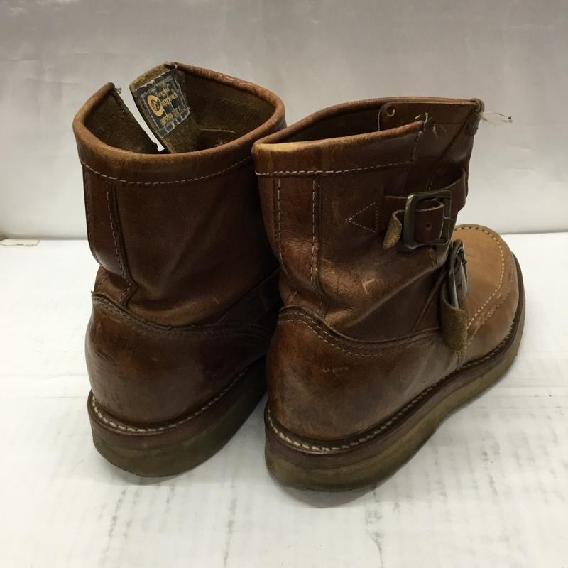 チペワ Chippewa ブーツ エンジニアブーツ L97880 レザー ロゴ、文字 茶 / ブラウン /  メンズ USED 古着 中古 10106646