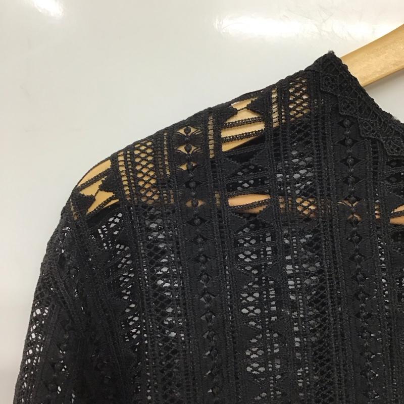 ジーナシス JEANASIS シャツ、ブラウス 長袖 JS063453SB FREE 無地 黒 / ブラック /  レディース USED 古着 中古 10141319