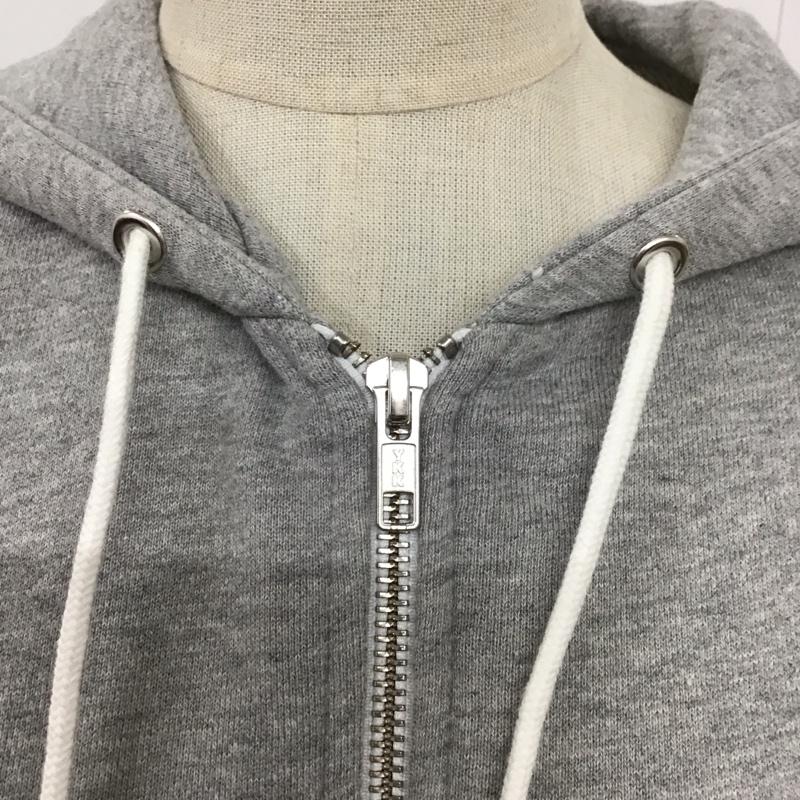 メゾンキツネ MAISON KITSUNE パーカー 長袖 AW00304KM0001 ジップパーカー S 無地 灰 / グレー /  レディース USED 古着 中古 10124032