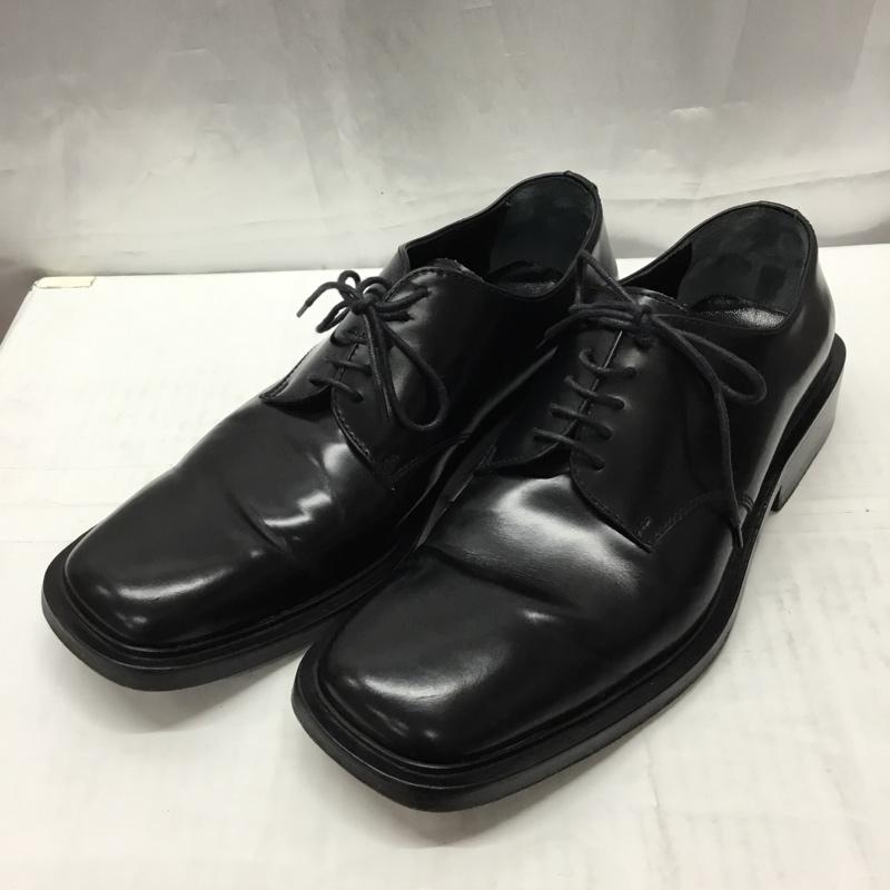 グッチ GUCCI 革靴 革靴 111 5235 レザー レースアップ 43 無地 黒 / ブラック /  メンズ USED 古着 中古 10110533