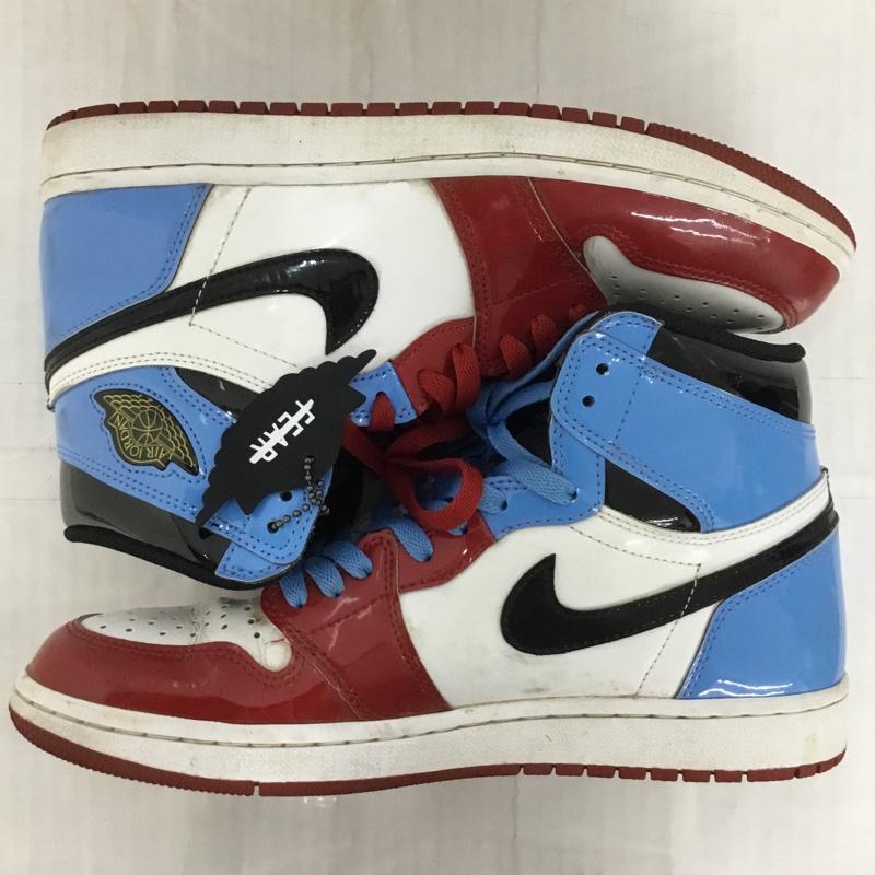 ナイキ NIKE スニーカー スニーカー CK5666-100 AIR JORDAN 1 RETRO HIGH OG FEARLESS 27.5cm 27.5cm ロゴ、文字 白 / ホワイト / X 黒 / ブラック / X 赤 / レッド / X 水色 / ライトブルー /  メンズ USED 古着 中古 10123647