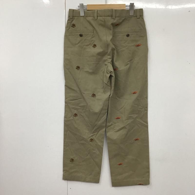 ブルックスブラザーズ BROOKS BROTHERS パンツ チノパン 魚釣り 刺繍 W30 30インチ 総柄 ベージュ / ベージュ /  メンズ USED 古着 中古 10111227