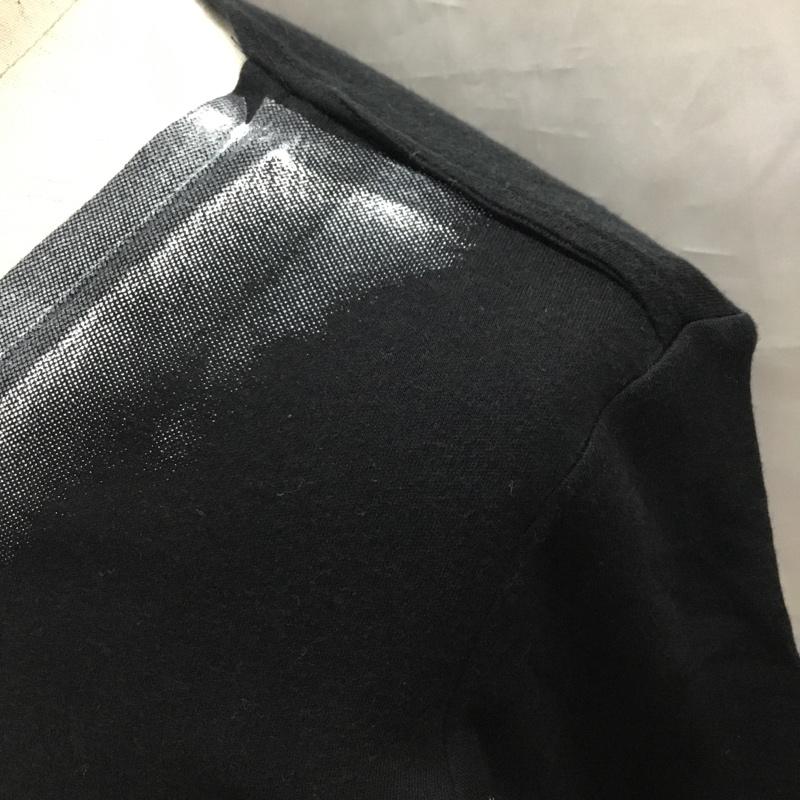 キリュウキリュウ kiryuyrik Tシャツ 半袖 半袖カットソー プリントTシャツ Vネックカットソー S プリント 黒 / ブラック /  メンズ USED 古着 中古 10120703