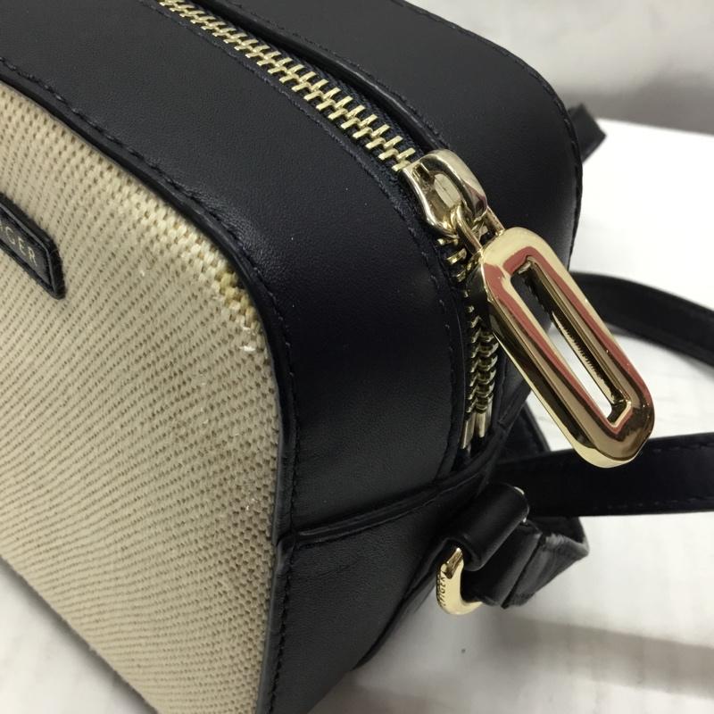 トミーヒルフィガー TOMMY HILFIGER ショルダーバッグ ショルダーバッグ ミニバッグ ロゴ、文字 紺 / ネイビー / X アイボリー / アイボリー /  レディース USED 古着 中古 10110576