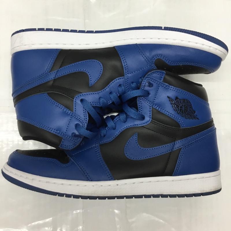 ナイキ NIKE スニーカー スニーカー 555088 404 AIR JORDAN 1 RETRO HIGH OG 29cm 箱有 29.0cm ロゴ、文字 黒 / ブラック / X 青 / ブルー /  メンズ USED 古着 中古 10111045