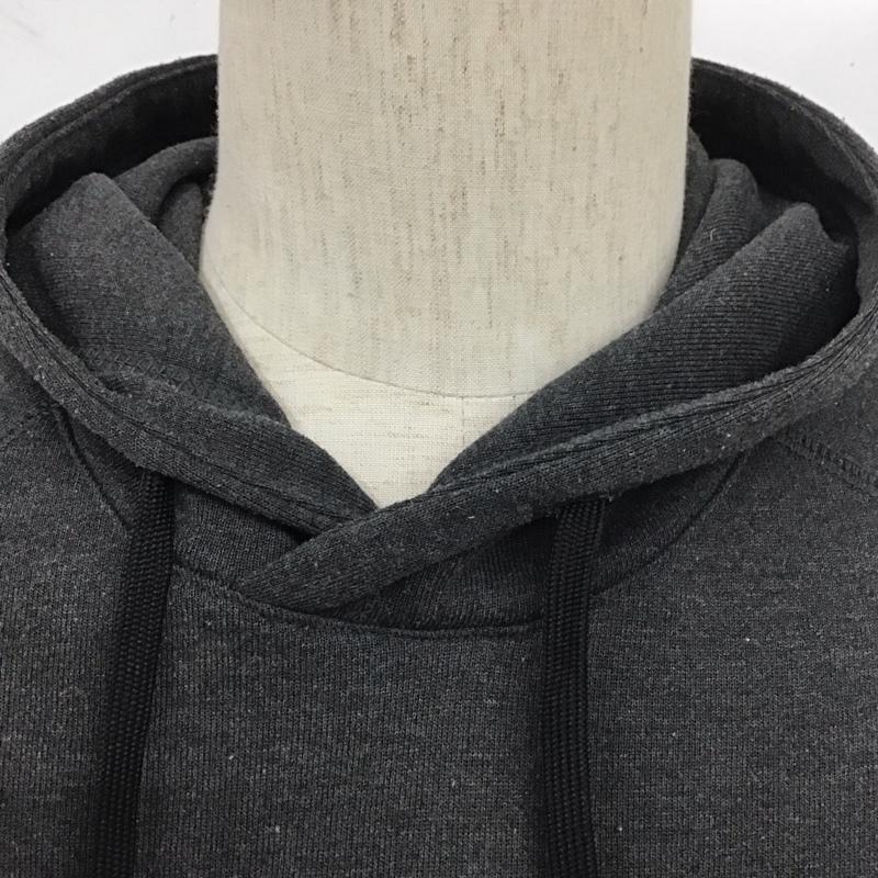 ザノースフェイス THE NORTH FACE パーカー 長袖 NT61795 カラーヘザードスウェットフーディ長袖パーカー プリントスウェット M ロゴ、文字 灰 / グレー /  メンズ USED 古着 中古 10110428