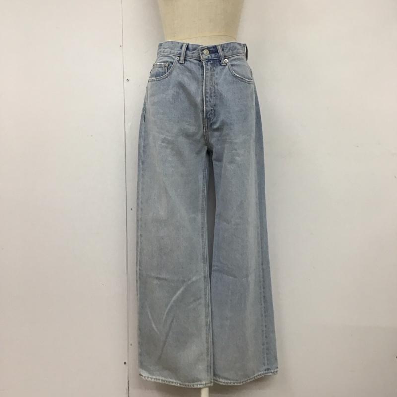 スライ SLY パンツ デニム、ジーンズ 030EAA11-3740 ワイドストレート ALEX HW WIDE-C 1 無地 水色 / ライトブルー /  レディース USED 古着 中古 10120145