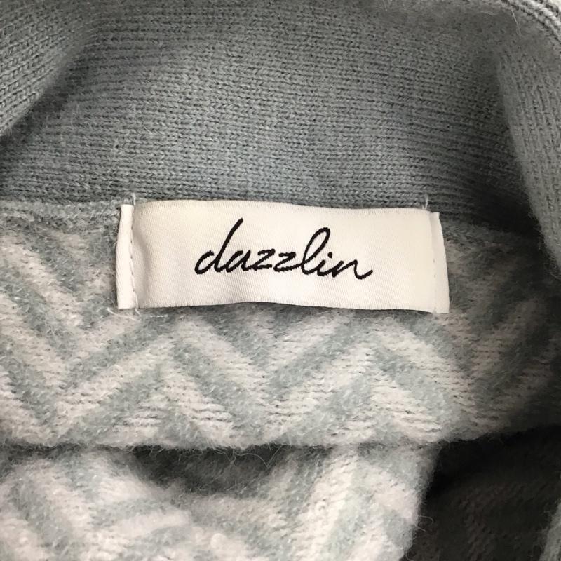 ダズリン dazzlin ワンピース ロングスカート 022260303201-01 ヘリンボーンタイパステルニットワンピース FREE  白 / ホワイト / X 水色 / ライトブルー /  レディース USED 古着 中古 10120771