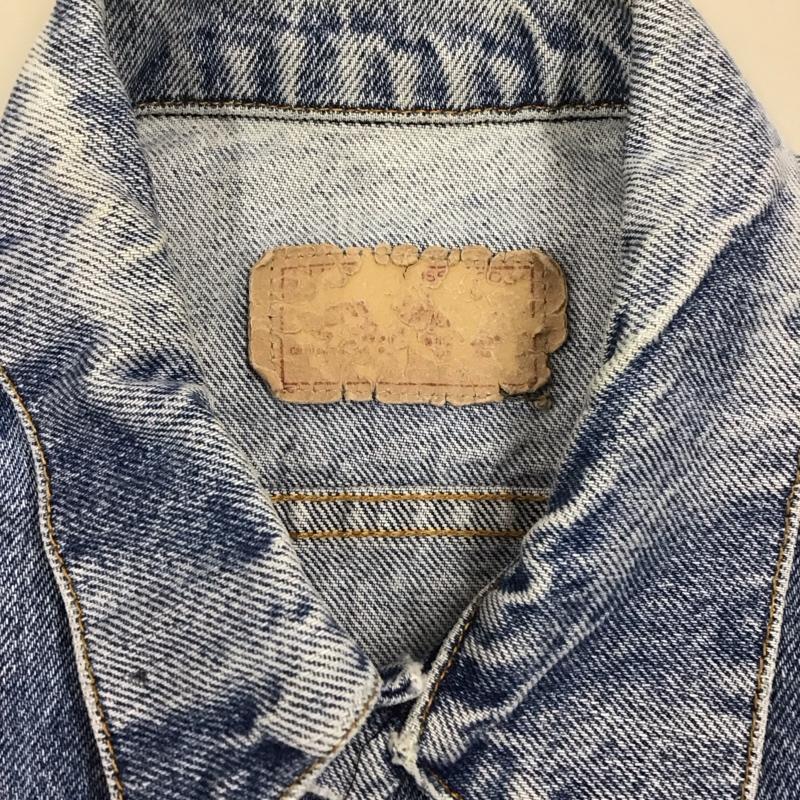 リーバイス Levi s ジャケット、上着 ジャケット、ブレザー デニムジャケット カラージャケット 長袖ジャケット Gジャン 無地 インディゴ / インディゴ /  メンズ USED 古着 中古 10113575