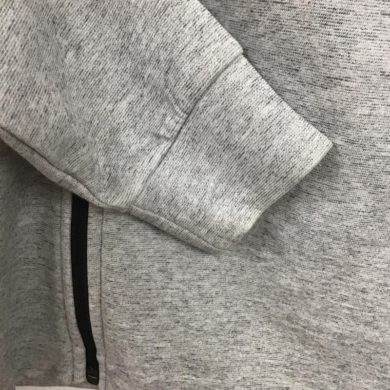 アディダス adidas パーカー 長袖 cg2088 スタジアムフルジップフーディー パーカー スポーツウェア L ロゴ、文字 灰 / グレー /  メンズ USED 古着 中古 10145681