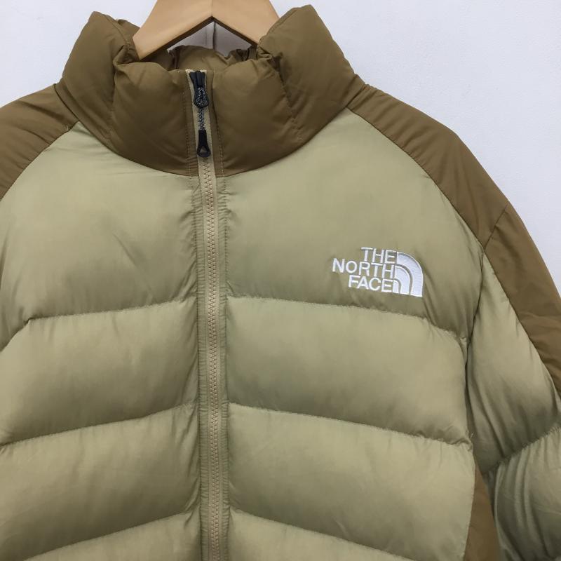 ザノースフェイス THE NORTH FACE ジャケット、上着 ダウンジャケット NF0A852FQV3-L L ロゴ、文字 茶 / ブラウン / X ベージュ / ベージュ /  メンズ USED 古着 中古 10137893