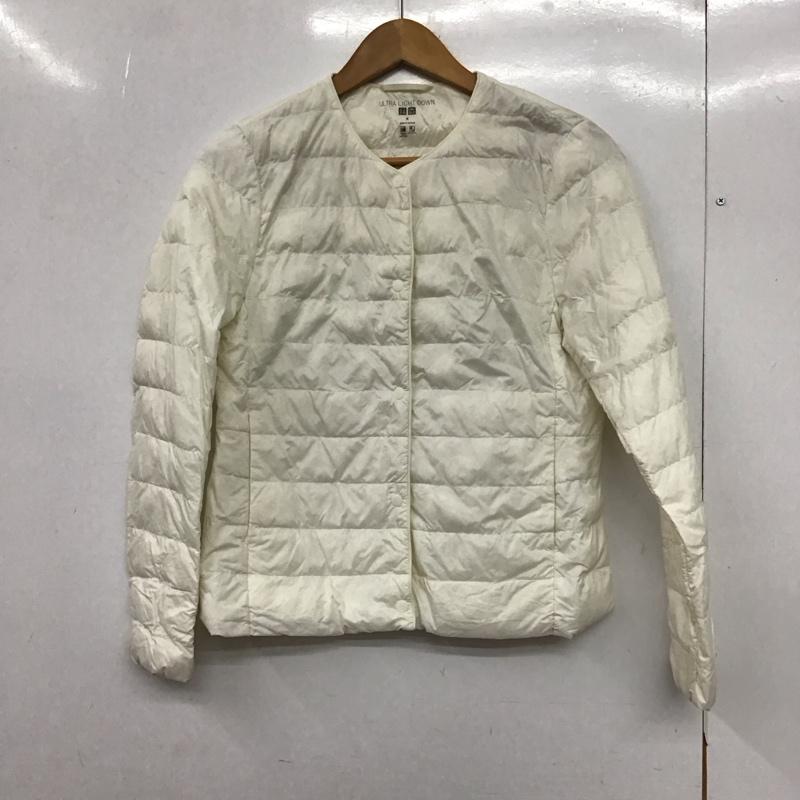 ユニクロ UNIQLO ジャケット、上着 ダウンジャケット 211-429456 ウルトラライトダウンコンパクトジャケット M 無地 白 / ホワイト /  レディース USED 古着 中古 10150040