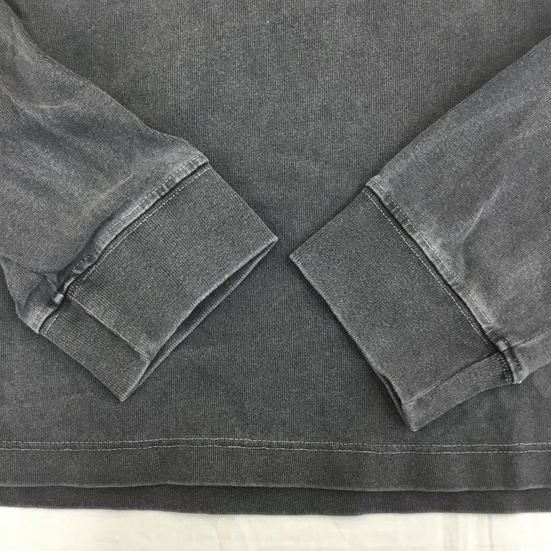 ユニオン UNION カットソー 長袖 M ロゴ、文字 チャコールグレー / チャコールグレー /  メンズ USED 古着 中古 10145811