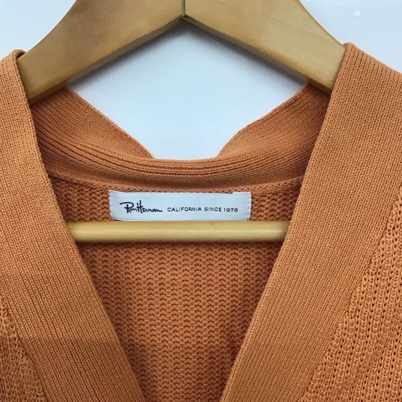 ロンハーマン Ron Herman カーディガン 長袖 長袖カーディガン 前ボタン ニットカーディガン S 無地 橙 / オレンジ /  メンズ USED 古着 中古 10147614