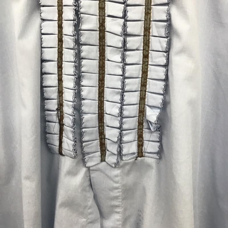 古着 USED シャツ、ブラウス 長袖 長袖シャツ 無地シャツ カラーシャツ フリルシャツ 無地 水色 / ライトブルー /  メンズ USED 古着 中古 10148368