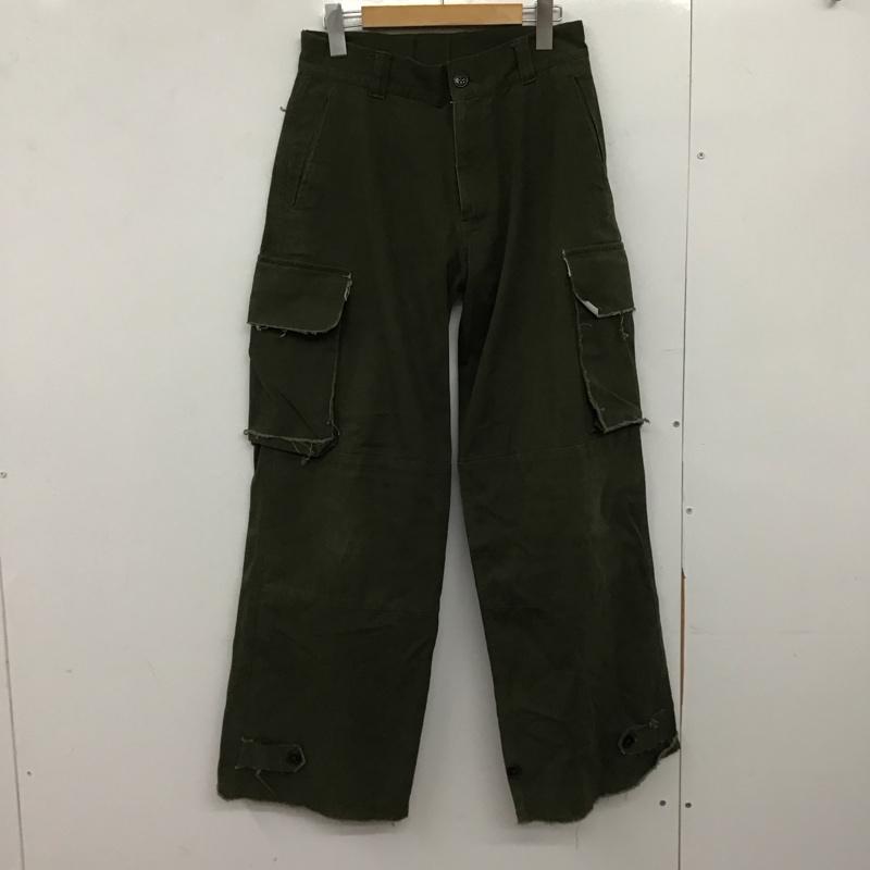 ソエルテ soerte パンツ ワークパンツ、ペインターパンツ sogrg0122004 ワイドストレート ミリタリー カーゴパンツ 2 無地 カーキ / カーキ /  メンズ USED 古着 中古 10147883
