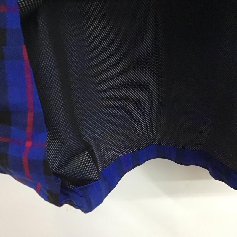 ユニフォームエクスペリメント uniform experiment ジャケット、上着 ジャケット、ブレザー ジップアップジャケット ナイロンジャケット アウター hurleyx XL チェック 青 / ブルー / X 赤 / レッド /  メンズ USED 古着 中古 10132319