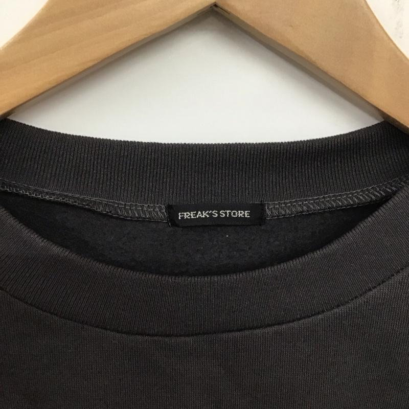 フリークスストア FREAK S STORE トレーナー 長袖 長袖トレーナー スウェット クルーネック プルオーバー L ロゴ、文字 灰 / グレー /  メンズ USED 古着 中古 10138551