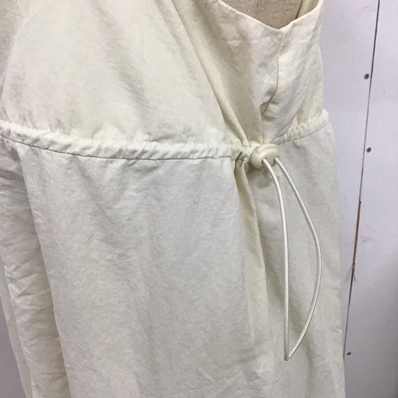 ザラ ZARA ワンピース ロングスカート 4764 801 712 ナイロン キャミワンピース L 無地 アイボリー / アイボリー /  レディース USED 古着 中古 10119621