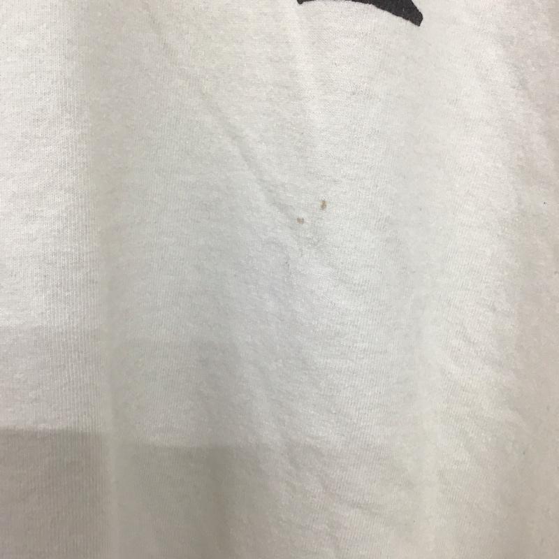 ステューシー STUSSY Tシャツ 半袖 半袖カットソー プリントTシャツ クルーネックカットソー XL プリント 白 / ホワイト /  メンズ USED 古着 中古 10133646