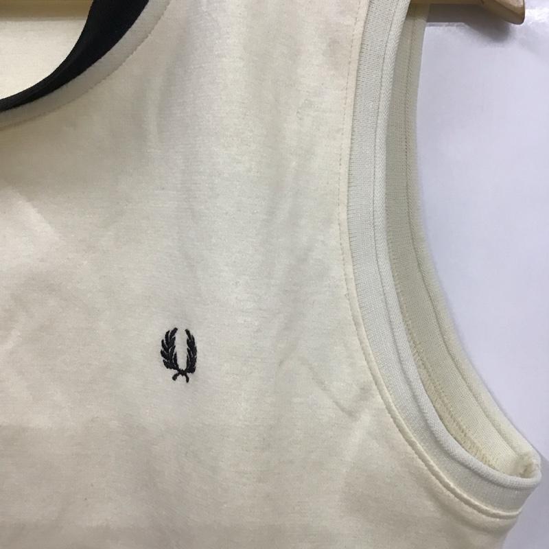 フレッドペリー FRED PERRY ワンピース ミニスカート M 無地 アイボリー / アイボリー / X 黒 / ブラック /  レディース USED 古着 中古 10130331