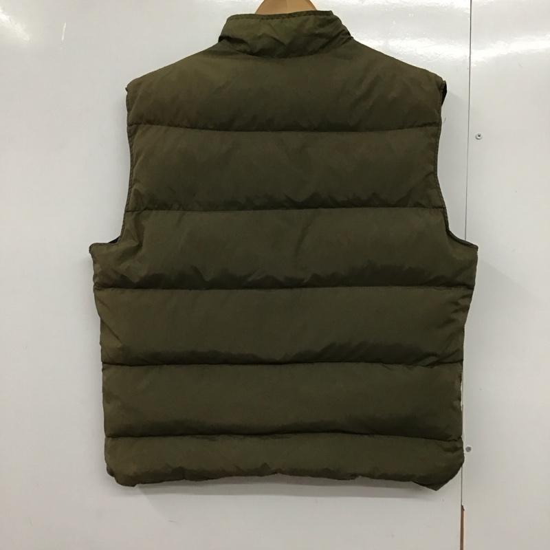 ショット schott ベスト ベスト ダウンベスト ノースリーブ 前ボタン M 無地 紺 / ネイビー /  メンズ USED 古着 中古 10142440