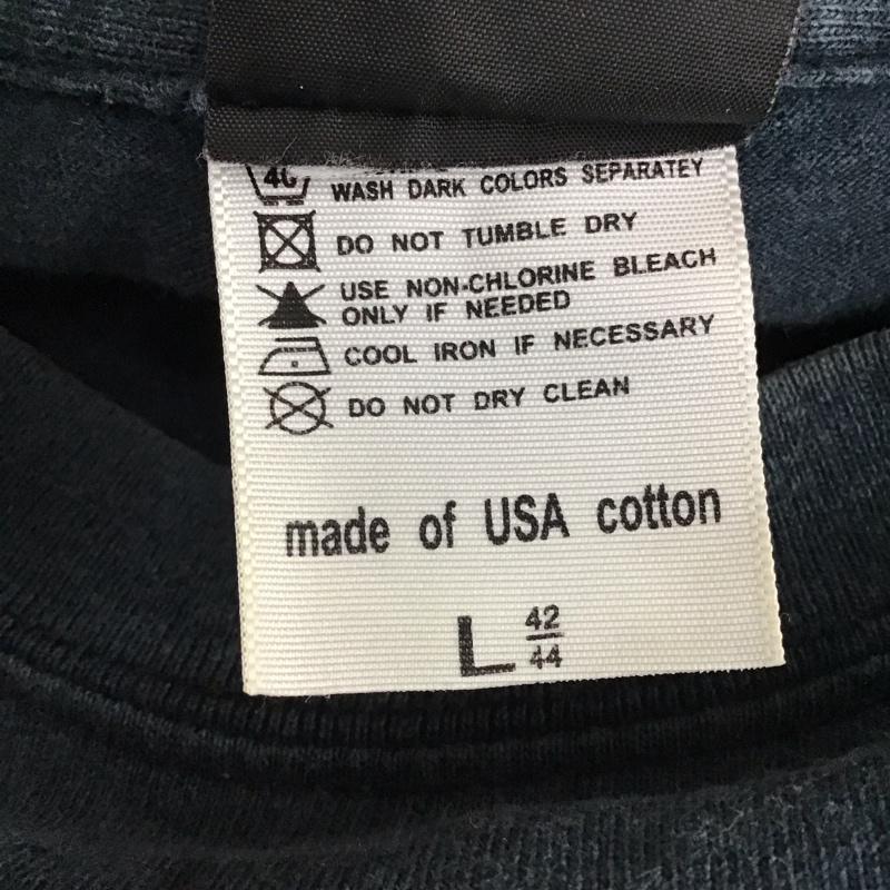 古着 USED Tシャツ 半袖 バックプリント クルーネック L ロゴ、文字 黒 / ブラック /  メンズ USED 古着 中古 10118126