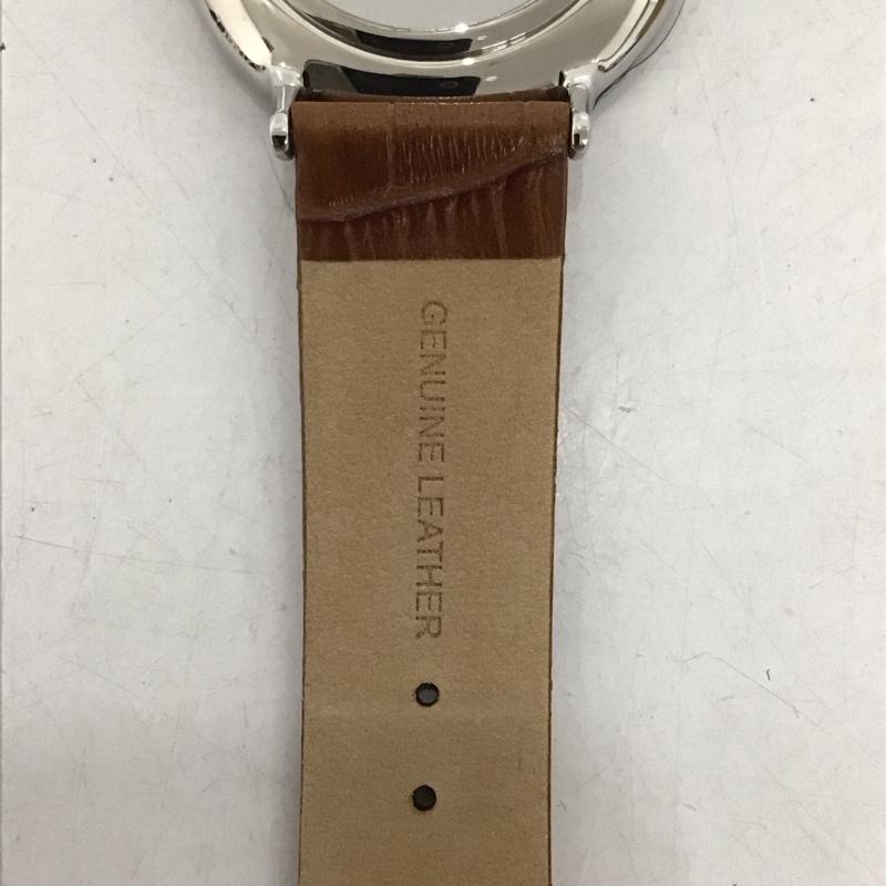 アデクス ADEXE 腕時計 アナログ（クォーツ式） 1868A-04 レザーバンド 箱有 ロゴ、文字 茶 / ブラウン /  メンズ USED 古着 中古 10134437