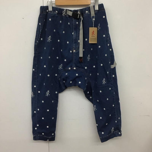 グラミチ GRAMICCI パンツ デニム、ジーンズ b1582cfp956 クロップドパンツ デニムパンツ ワイドパンツ 2 ロゴ、文字 インディゴ / インディゴ /  メンズ USED 古着 中古 10140125