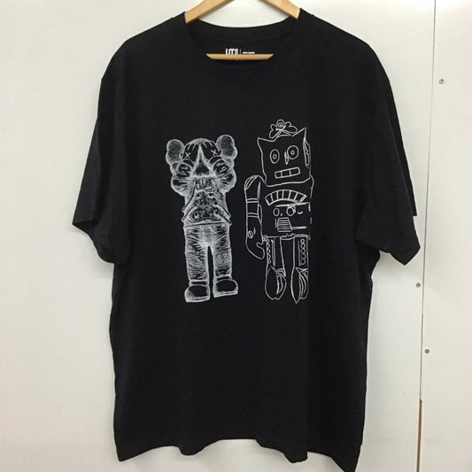 ユニクロ UNIQLO Tシャツ 半袖 341-476351 カウズ WARHOLUTTEE プリントTシャツ プリント 黒 / ブラック /  メンズ USED 古着 中古 10132338