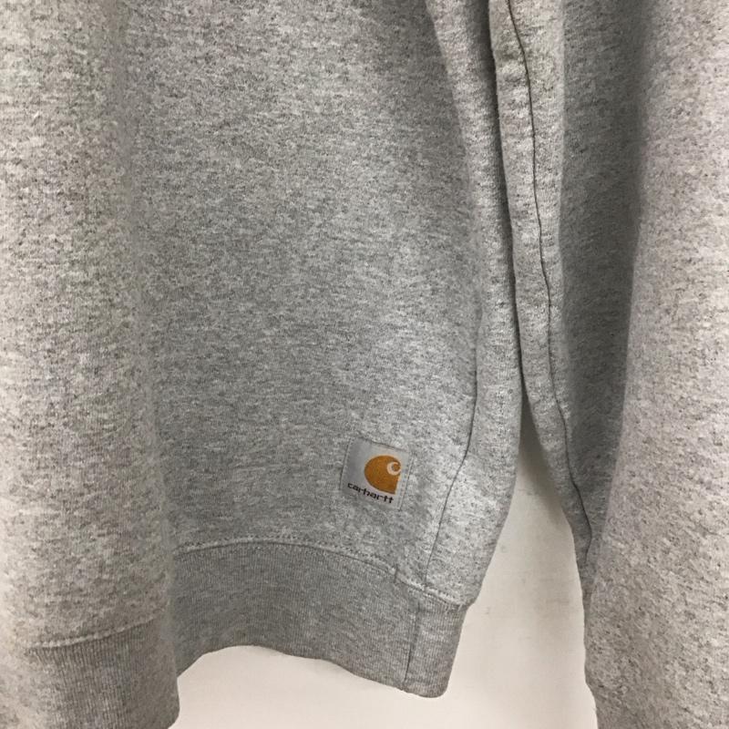 カーハート Carhartt トレーナー 長袖 長袖トレーナー スウェット クルーネック プルオーバー M 無地 灰 / グレー /  メンズ USED 古着 中古 10149101