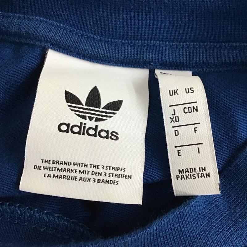 アディダスオリジナルス adidas originals カットソー 長袖 DV1559 スリーストライプ長袖Tシャツ ジャージ ラグラン ロゴ、文字 青 / ブルー /  メンズ USED 古着 中古 10117335
