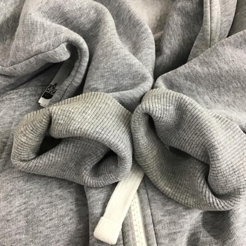 ザノースフェイス THE NORTH FACE パーカー 長袖 NT11530 REARVIEW FULLZIP HOODIE 裏起毛 L ロゴ、文字 灰 / グレー /  メンズ USED 古着 中古 10110820