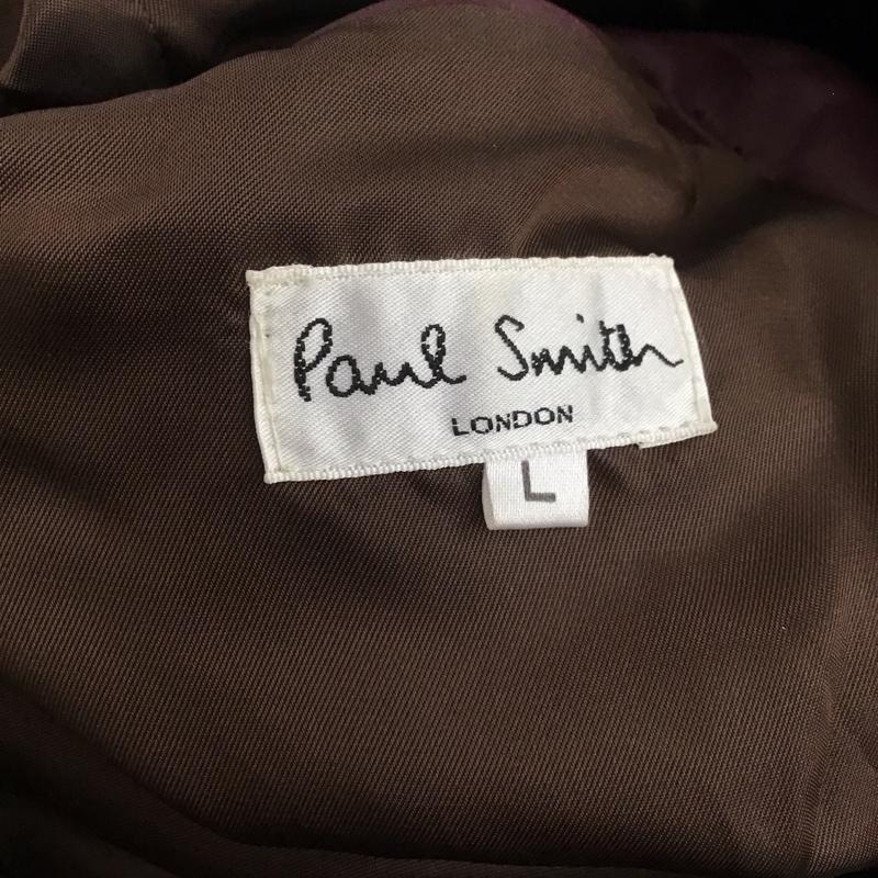 ポールスミス Paul Smith ジャケット、上着 ジャケット、ブレザー ジップアップジャケット レザージャケット アウター L 無地 えんじ / ワインレッド /  メンズ USED 古着 中古 10147021