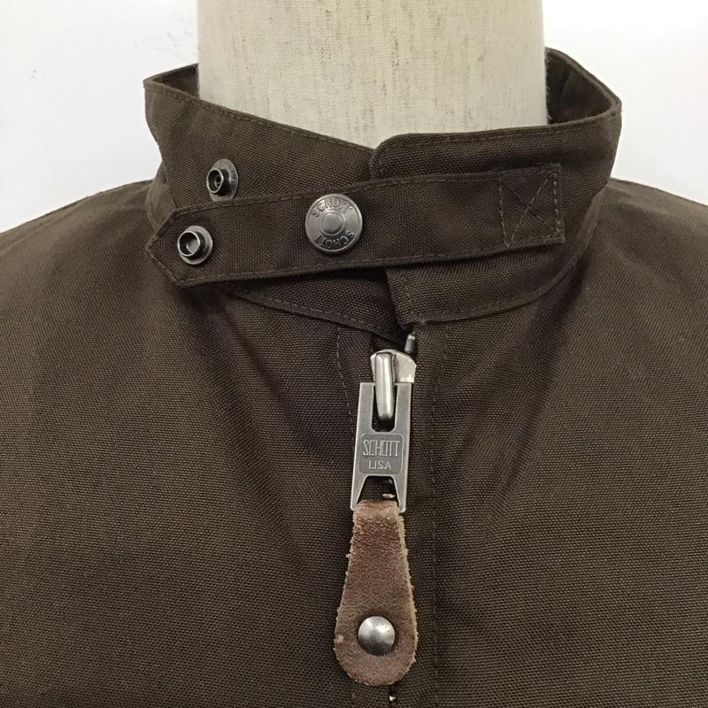 ショット schott ジャケット、上着 ジャケット、ブレザー ジップアップジャケット ジャンパー ジャケット カジュアルジャケット アウター 40 ロゴ、文字 茶 / ブラウン /  メンズ USED 古着 中古 10108040