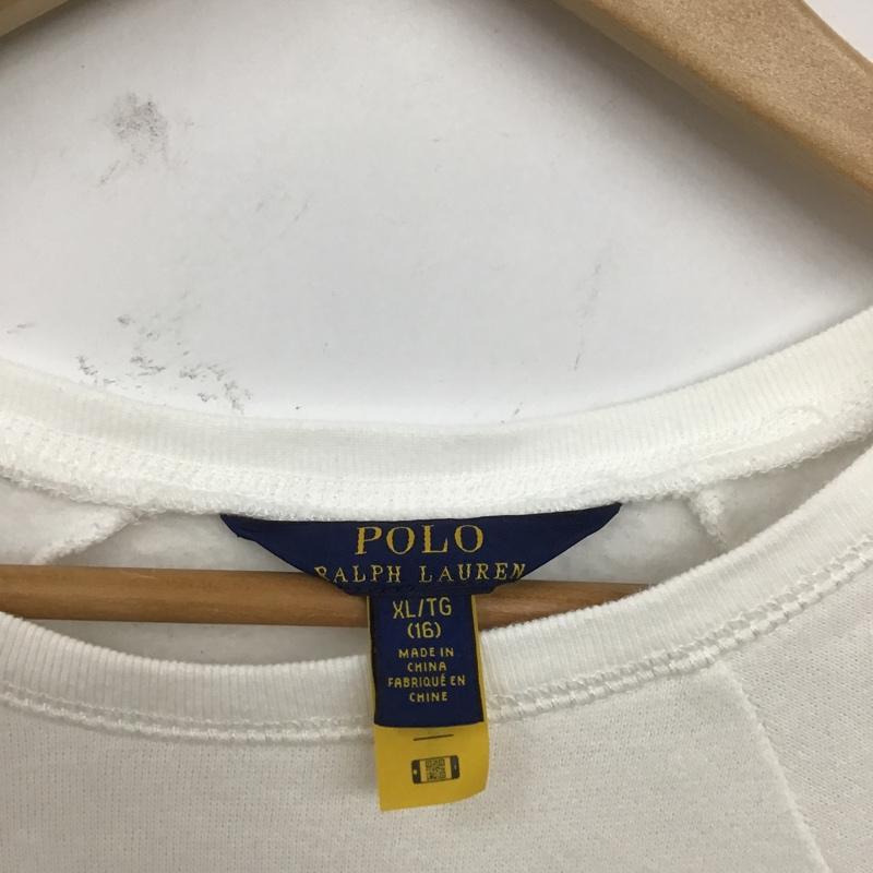 ポロラルフローレン POLO RALPH LAUREN ワンピース ミニスカート XL プリント 白 / ホワイト /  レディース USED 古着 中古 10106124