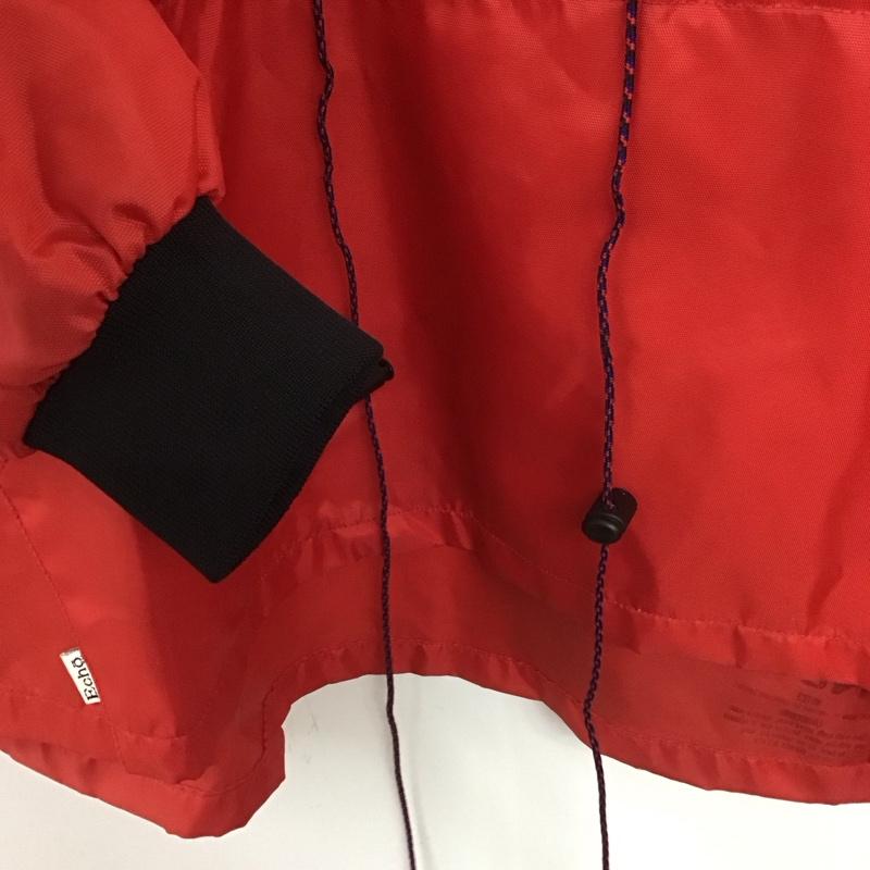エコーアンリミテッド ECKOUNLTD ジャケット、上着 ジャンパー、ブルゾン プルオーバージャケットパーカー アウター ナイロンジャケット XL ロゴ、文字 赤 / レッド /  メンズ USED 古着 中古 10148363