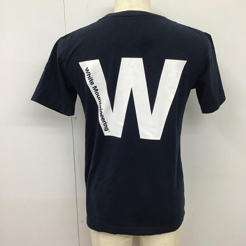 ホワイトマウンテニアリング WHITE MOUNTAINEERING Tシャツ 半袖 wm2171534 BIGWLOGOPRINTEDTSHIRT 半袖カットソー プリントTシャツ 0 ロゴ、文字 紺 / ネイビー /  メンズ USED 古着 中古 10115285
