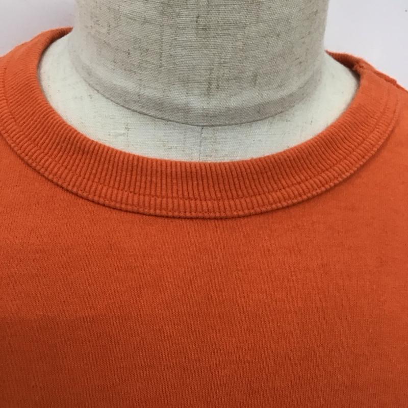 ケボズ KEBOZ カットソー 半袖 半袖カットソー プリントTシャツ クルーネックカットソー 半袖スウェット M ロゴ、文字 橙 / オレンジ /  メンズ USED 古着 中古 10119433