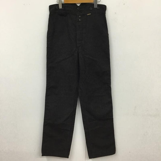 ラブルール Le LABOUREUR パンツ チノパン チノパン カジュアルパンツ ワイドパンツ ストレートパンツ 42 無地 黒 / ブラック /  メンズ USED 古着 中古 10112318