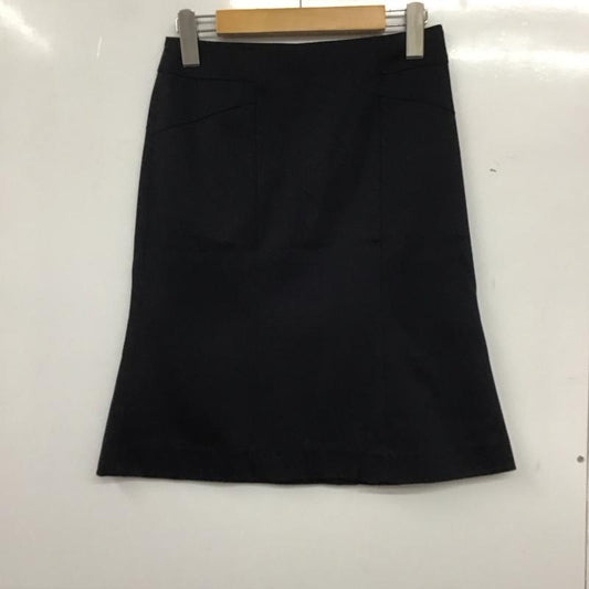 アンタイトル UNTITLED スカート ひざ丈スカート 1 無地 紺 / ネイビー /  レディース USED 古着 中古 10138953
